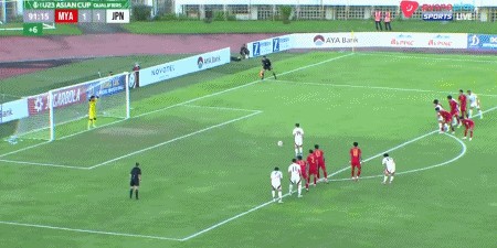 日本U23 2-1缅甸U23