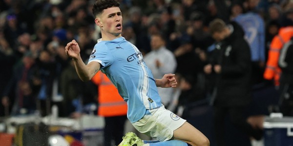 MK体育-福登在英超对阵曼联已经打进7球，仅次于对阵布莱顿的8球