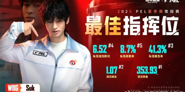 2025PEL夏季赛常规赛最佳阵容：天/青稚/Suk/派大兴